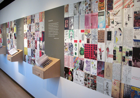 Journals 988 and 805 on display.